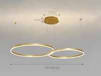 Moderne diy cirkel led-kroonluchter - afbeelding 2 van  2
