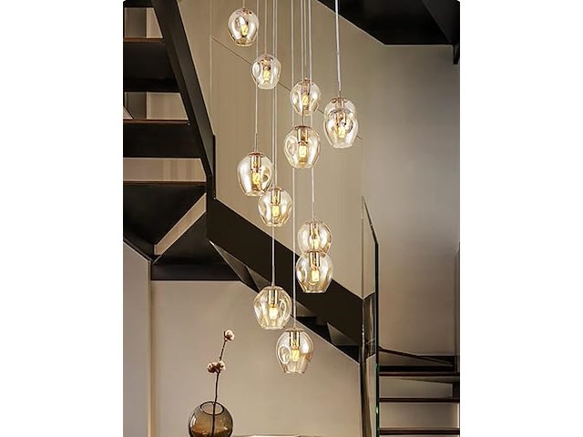 Moderne, eenvoudige wenteltrapkroonluchter - afbeelding 1 van  4