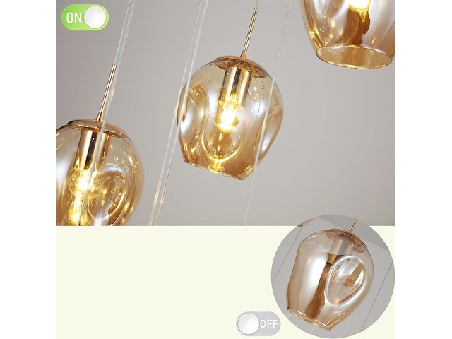 Moderne, eenvoudige wenteltrapkroonluchter - afbeelding 3 van  4