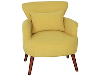 Moderne gestoffeerde fauteuil met lendenkussen - afbeelding 3 van  7