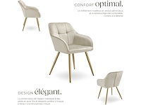 Moderne gestoffeerde fluwelen stoelen (mix x6) - afbeelding 7 van  10