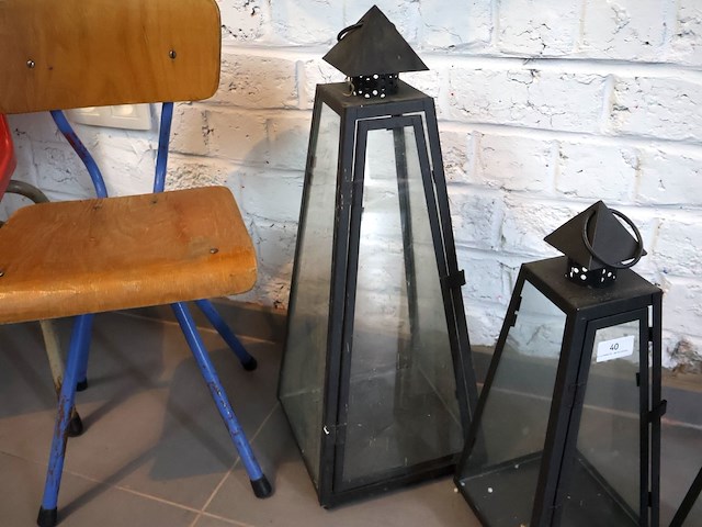 Moderne lantaarn (x3) - afbeelding 4 van  5