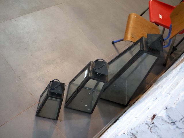 Moderne lantaarn (x3) - afbeelding 5 van  5
