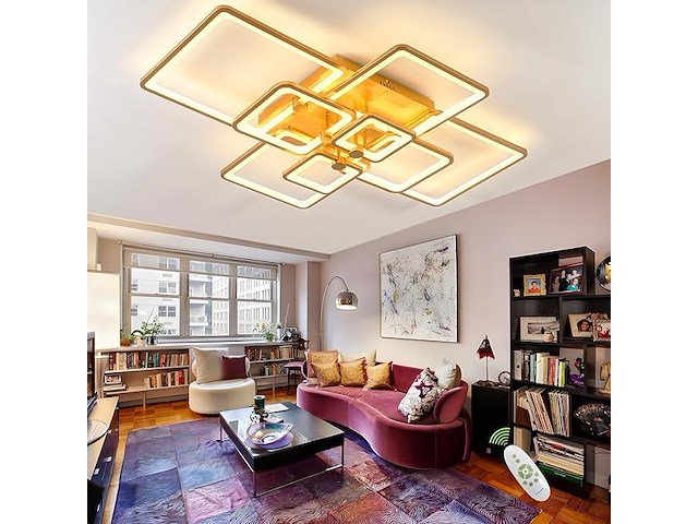 Moderne led-plafondlamp - afbeelding 1 van  4