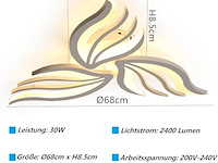 Moderne led-plafondlamp - afbeelding 2 van  3