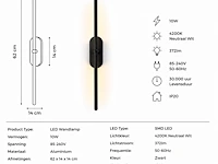 Moderne led wandlamp (horoz) – 10w – 4200k neutraal wit – ip20 – salda-10 (2 stuks) - afbeelding 5 van  5
