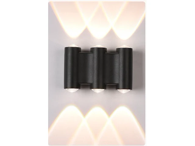 Moderne led wandlamp (venus) – 6w – 3500k warm wit – ip54 – sw-47-3 (4 stuks) - afbeelding 1 van  3