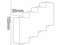 Moderne led wandlamp (venus) – 8w – 3500k warm wit – ip54 – sw-45-4 (4 stuks) - afbeelding 3 van  4