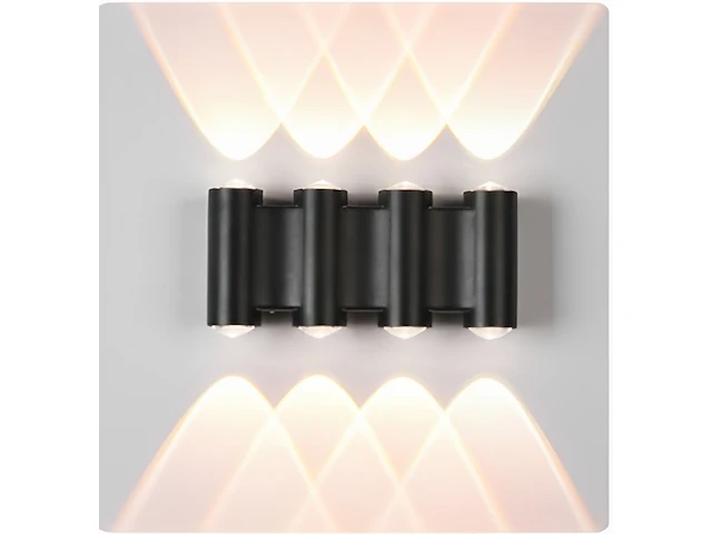 Moderne led wandlamp (venus) – 8w – 3500k warm wit – ip54 – sw-47-4 (4 stuks) - afbeelding 2 van  3