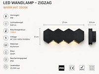 Moderne led wandlamp (venus) – 8w – 3500k warm wit – ip54 – sw-51-4 (4 stuks) - afbeelding 4 van  4
