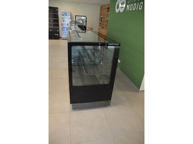 Moderne open koeltoog 2 schuifdeuren ggm gastro afm. 1,5m lang - afbeelding 3 van  9