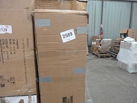 Moderne tv-standaard met led's - travertine-effect - afbeelding 7 van  7