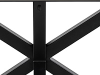 Moderne witte keramische eettafel, 160x90cm - afbeelding 3 van  7