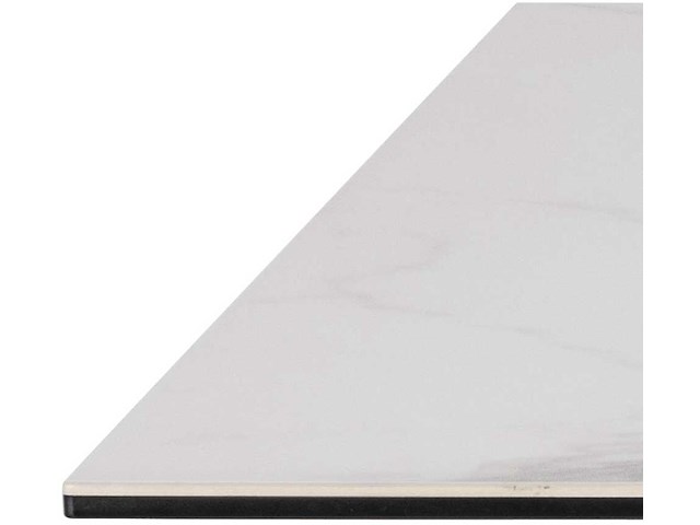 Moderne witte keramische eettafel, 160x90cm - afbeelding 7 van  7