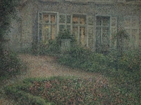 Modest huys (1874/75-1932), view of house with garden, oil on canvas 97 x 113 cm. (38.18 x 44.49 in.), frame: 112 x 128 cm. (44.09 x 50.39 in.)