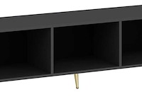 Modieus woody tv-meubel - antraciet goud - afbeelding 4 van  7