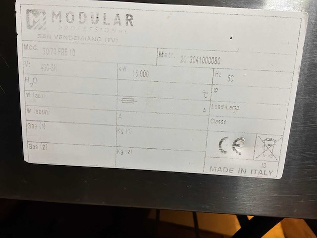 Modulair 70/70 fre 10 friteuse - afbeelding 6 van  8