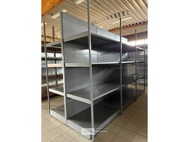 Modulair metalen dubbele rek met leggers k&e - afbeelding 2 van  5