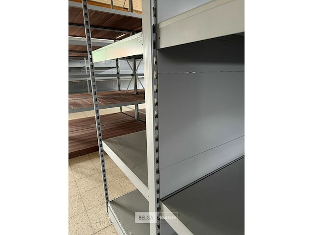 Modulair metalen dubbele rek met leggers k&e - afbeelding 3 van  5
