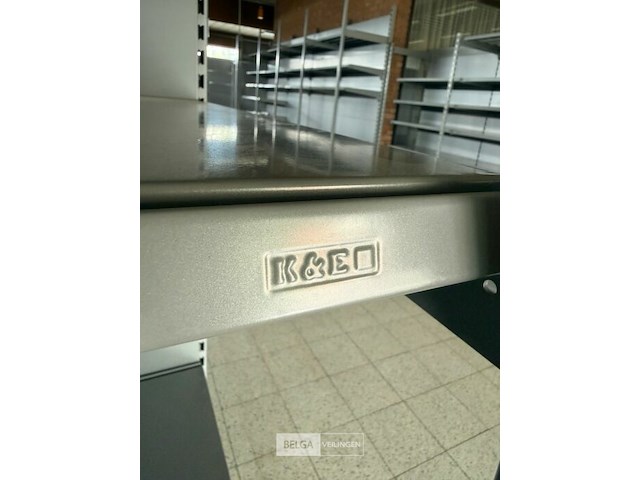 Modulair metalen dubbele rek met leggers k&e - afbeelding 5 van  5