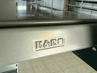 Modulair metalen dubbele rek met leggers k&e - afbeelding 5 van  5