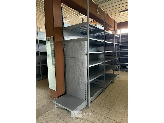 Modulair metalen dubbele rek met leggers k&e - afbeelding 2 van  7