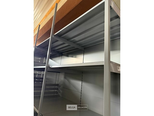 Modulair metalen dubbele rek met leggers k&e - afbeelding 3 van  7