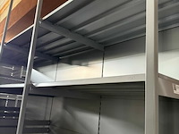 Modulair metalen dubbele rek met leggers k&e - afbeelding 3 van  7