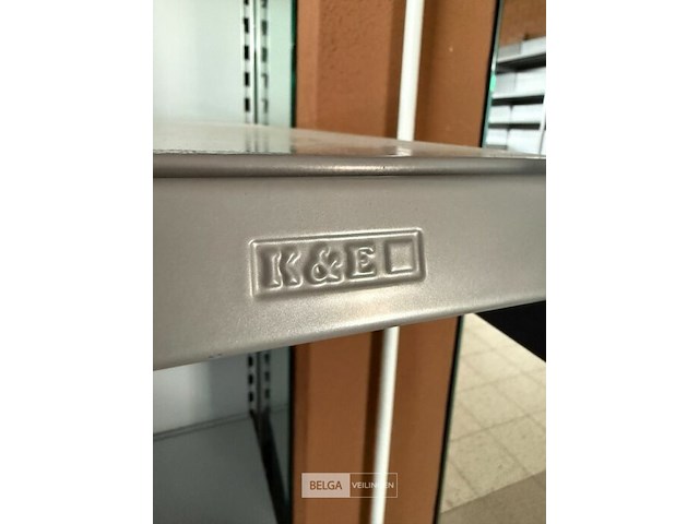 Modulair metalen dubbele rek met leggers k&e - afbeelding 4 van  7