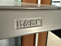 Modulair metalen dubbele rek met leggers k&e - afbeelding 4 van  7