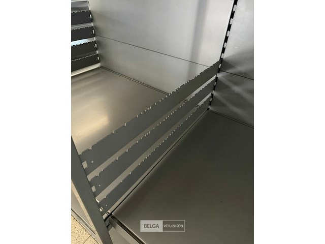 Modulair metalen dubbele rek met leggers k&e - afbeelding 5 van  7