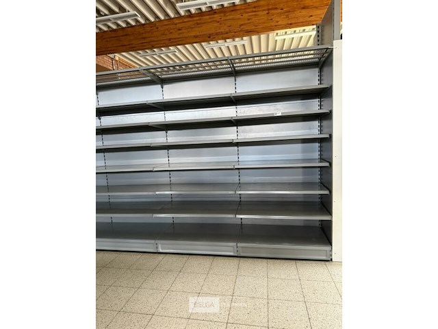 Modulair metalen dubbele rek met leggers k&e - afbeelding 2 van  7