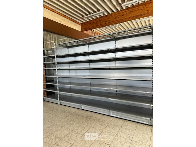 Modulair metalen dubbele rek met leggers k&e - afbeelding 3 van  7
