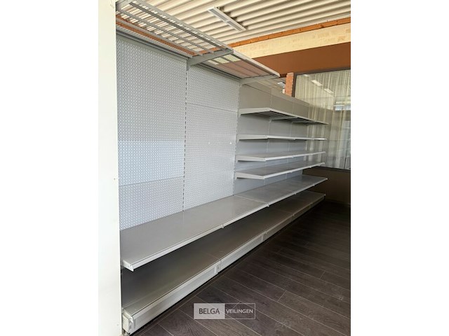 Modulair metalen dubbele rek met leggers k&e - afbeelding 6 van  7