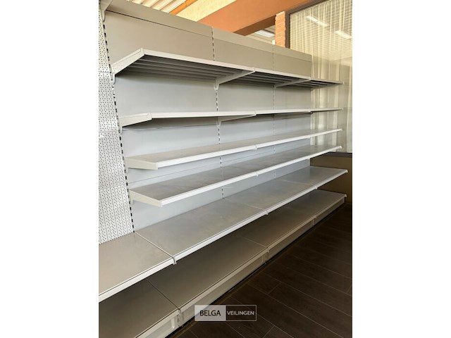 Modulair metalen dubbele rek met leggers k&e - afbeelding 7 van  7