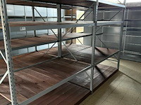 Modulair metalen rek met houten leggers - afbeelding 3 van  4
