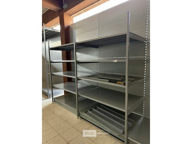 Modulair metalen rek met leggers k&e - afbeelding 1 van  4