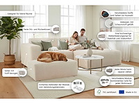 Modulaire linkerhoekbank - donkergrijs stof met snoer - afbeelding 5 van  11