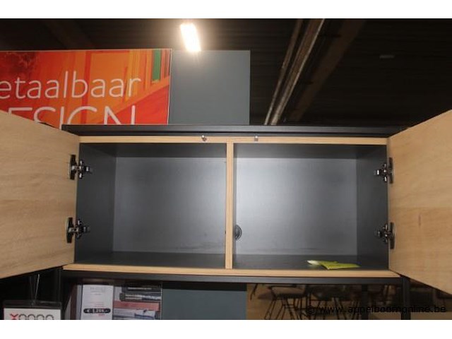 Modulo element schrijftafel uittrekbaar - eik natuur fineer - afbeelding 2 van  2