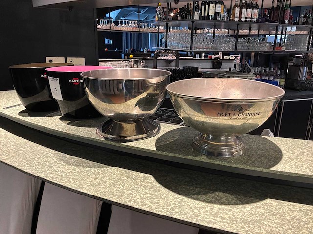Moët & chandon + martini champagne emmers (4x) - afbeelding 1 van  2
