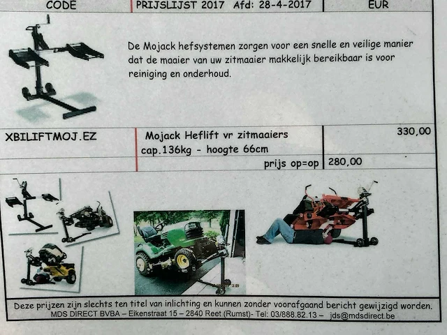 Mojack verrijdbaar hefsysteem - afbeelding 5 van  5