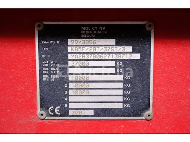 Mol k85f.20t.3 overdekte oplegger - afbeelding 8 van  21