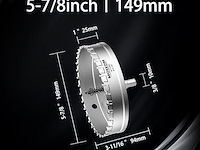 Mollom heavy duty carbide gatzaag (5-7/8''|149mm) - afbeelding 2 van  4