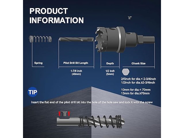 Mollom heavy duty carbide gatzaag (5-7/8''|149mm) - afbeelding 3 van  4