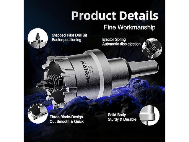 Mollom heavy duty carbide gatzaag (5-7/8''|149mm) - afbeelding 4 van  4