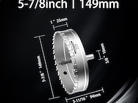 Mollom heavy duty carbide gatzaag (5-7/8''|149mm) - afbeelding 2 van  2