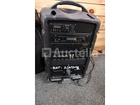 Monacor txa-800cd batterij-aangedreven draagbare kast