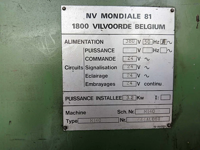 Mondiale 81 draaibank - afbeelding 6 van  18