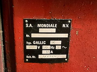 Mondiale gallic bankdraaibank - afbeelding 3 van  11