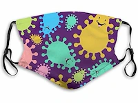 Mondmasker - met pm 2.5 filter - katoen (750x) - afbeelding 3 van  9